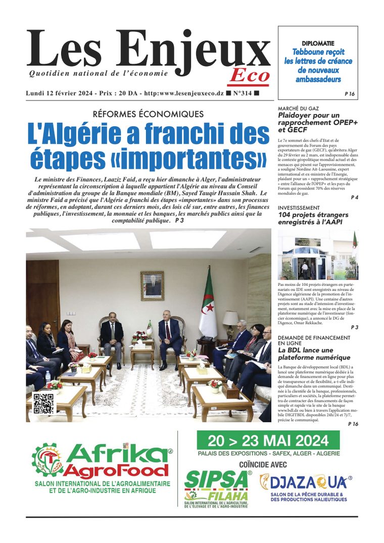 Une du journal Les Enjeux Eco numéro 314