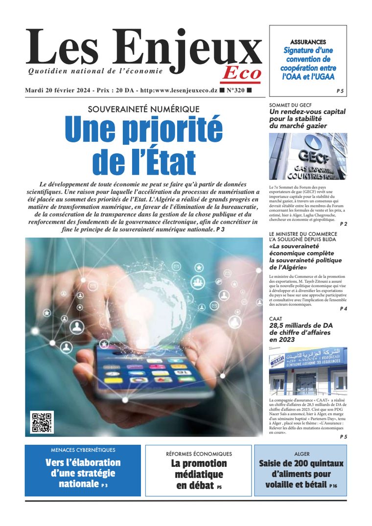 Une du journal Les Enjeux Eco numéro 320