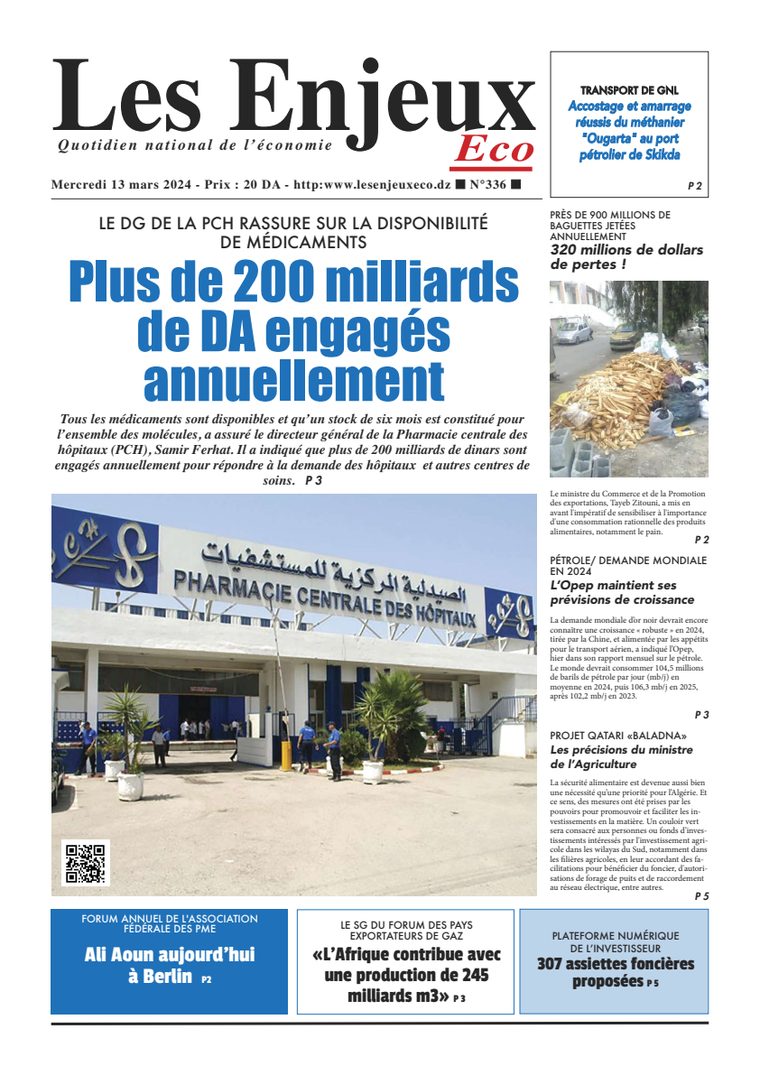 Une du journal Les Enjeux Eco numéro 336
