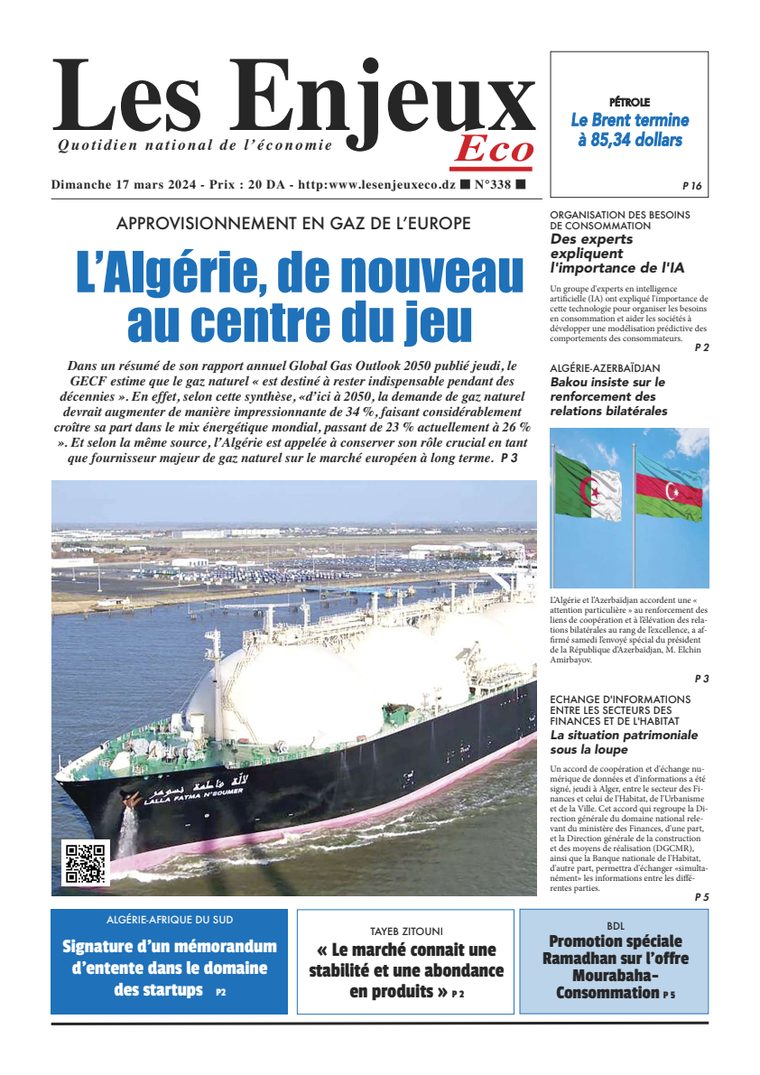 Une du journal Les Enjeux Eco numéro 338