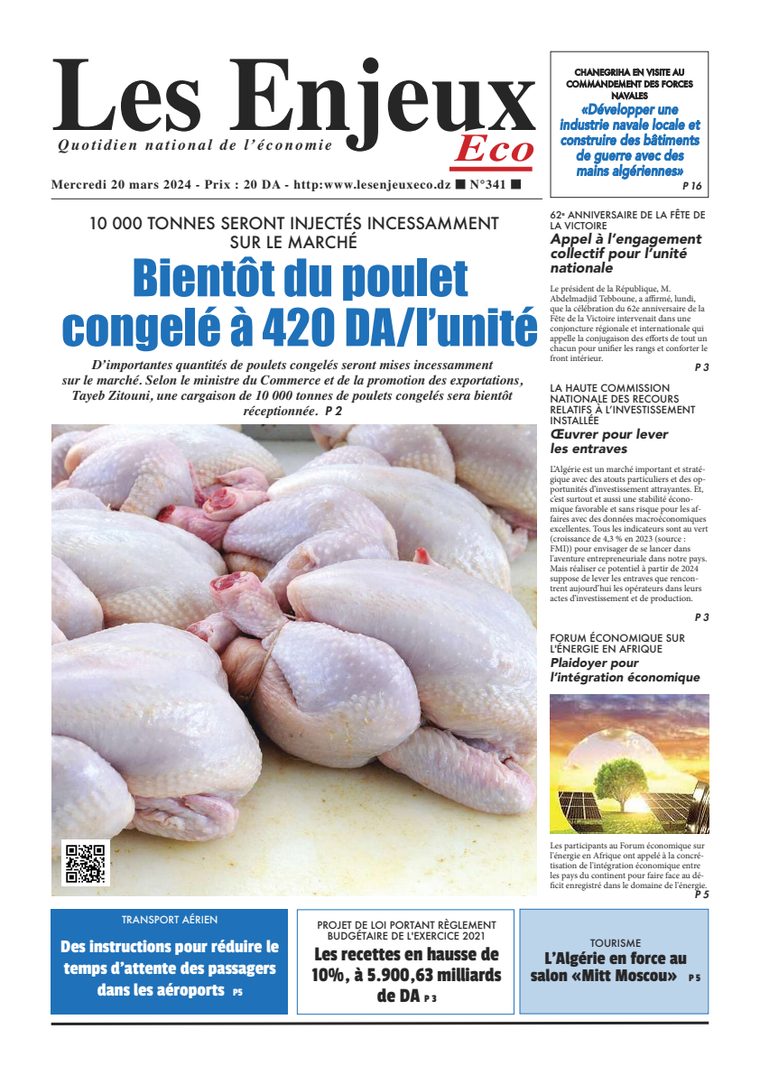 Une du journal Les Enjeux Eco numéro 341