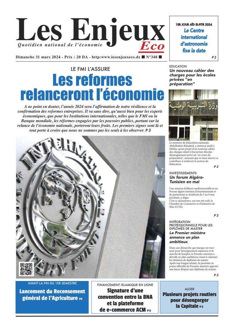 Une du journal Les Enjeux Eco numéro 348