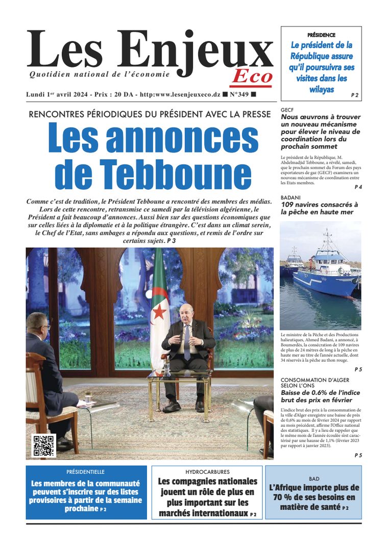 Une du journal Les Enjeux Eco numéro 349