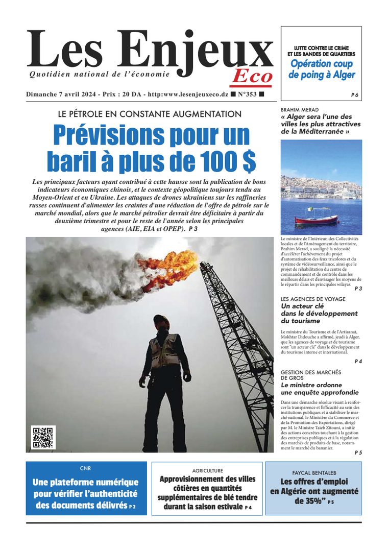 Une du journal Les Enjeux Eco numéro 353