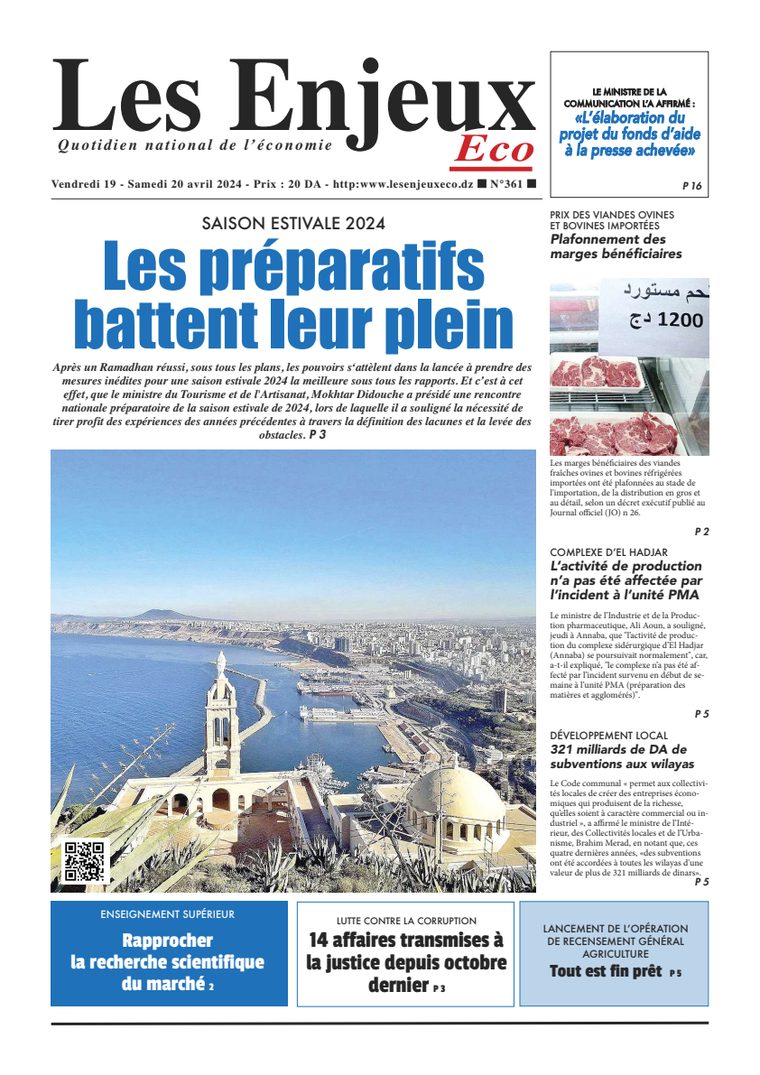 Une du journal Les Enjeux Eco numéro 361