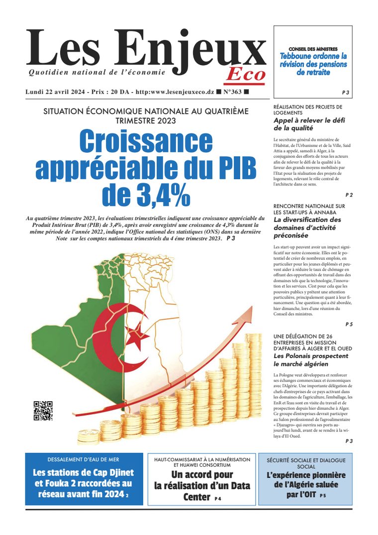 Une du journal Les Enjeux Eco numéro 363