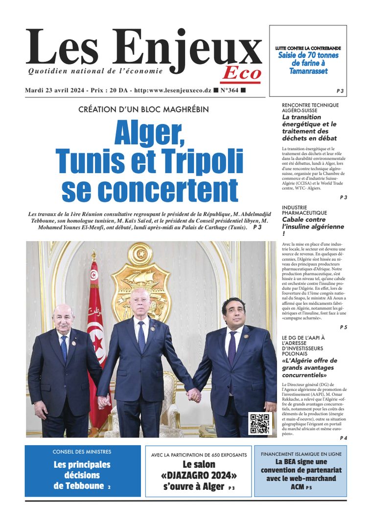 Une du journal Les Enjeux Eco numéro 364