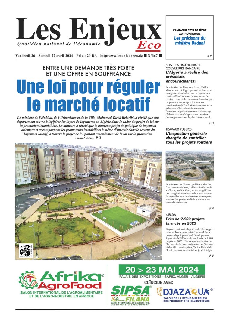 Une du journal Les Enjeux Eco numéro 367