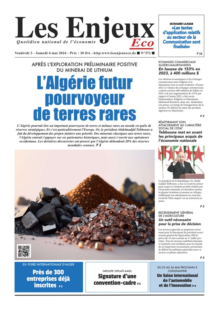 Une du journal Les Enjeux Eco numéro 372
