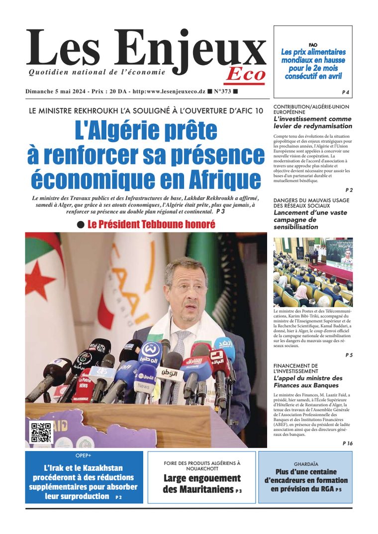 Une du journal Les Enjeux Eco numéro 373