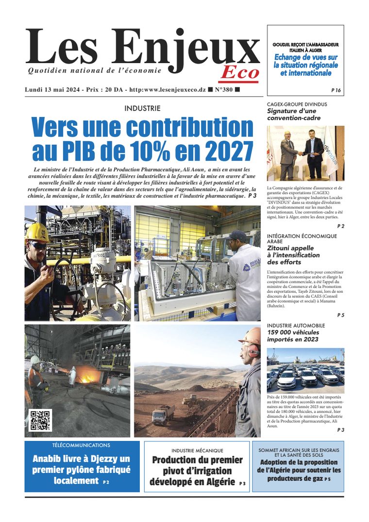 Une du journal Les Enjeux Eco numéro 380
