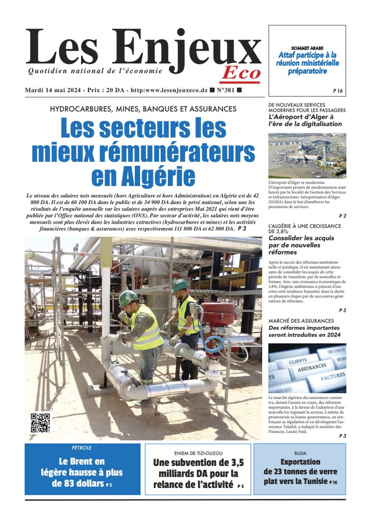 Une du journal Les Enjeux Eco numéro 381