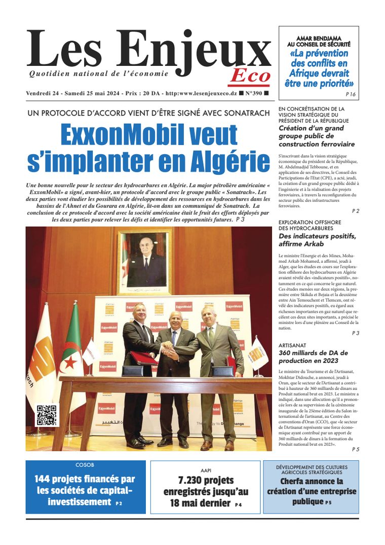 Une du journal Les Enjeux Eco numéro 390