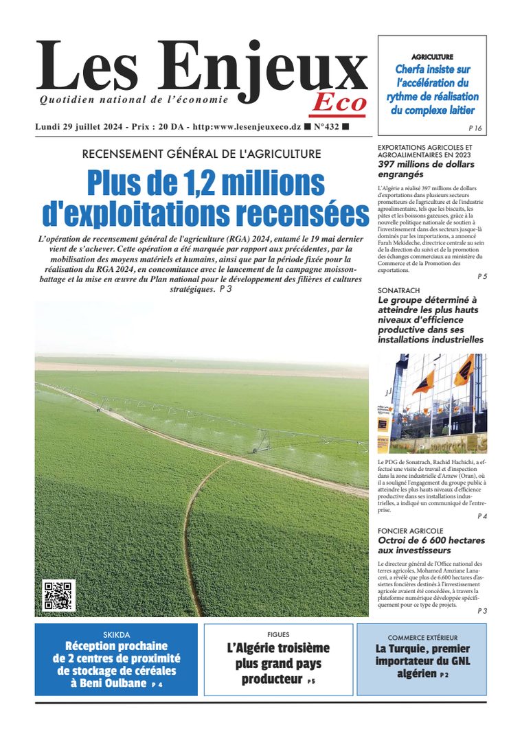 Une du journal Les Enjeux Eco numéro 432