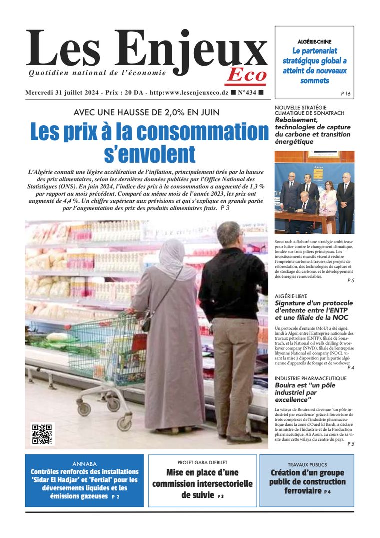Une du journal Les Enjeux Eco numéro 434
