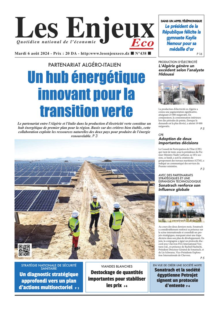 Une du journal Les Enjeux Eco numéro 438