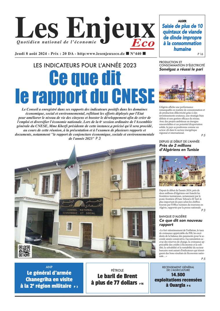 Une du journal Les Enjeux Eco numéro 440