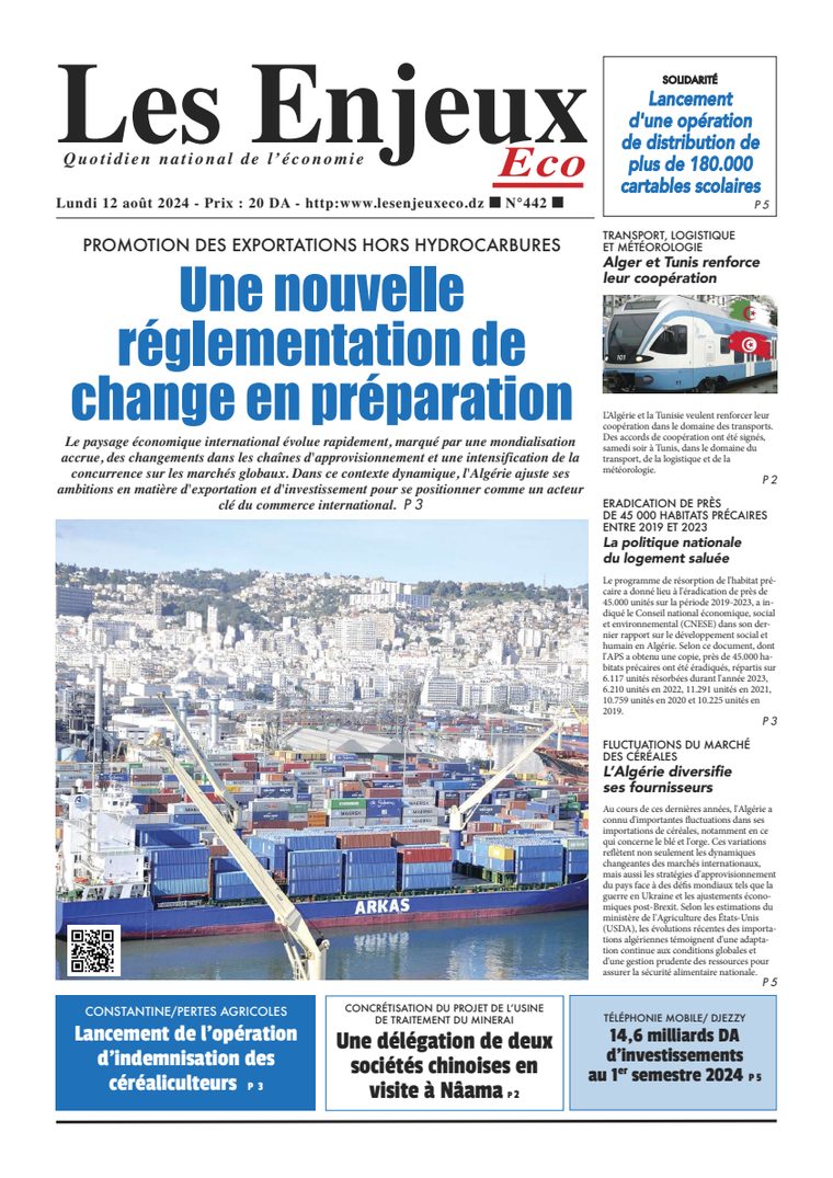 Une du journal Les Enjeux Eco numéro 442