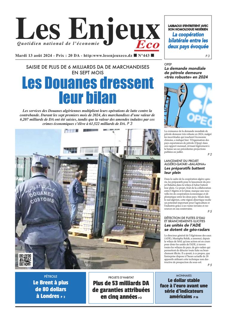 Une du journal Les Enjeux Eco numéro 443