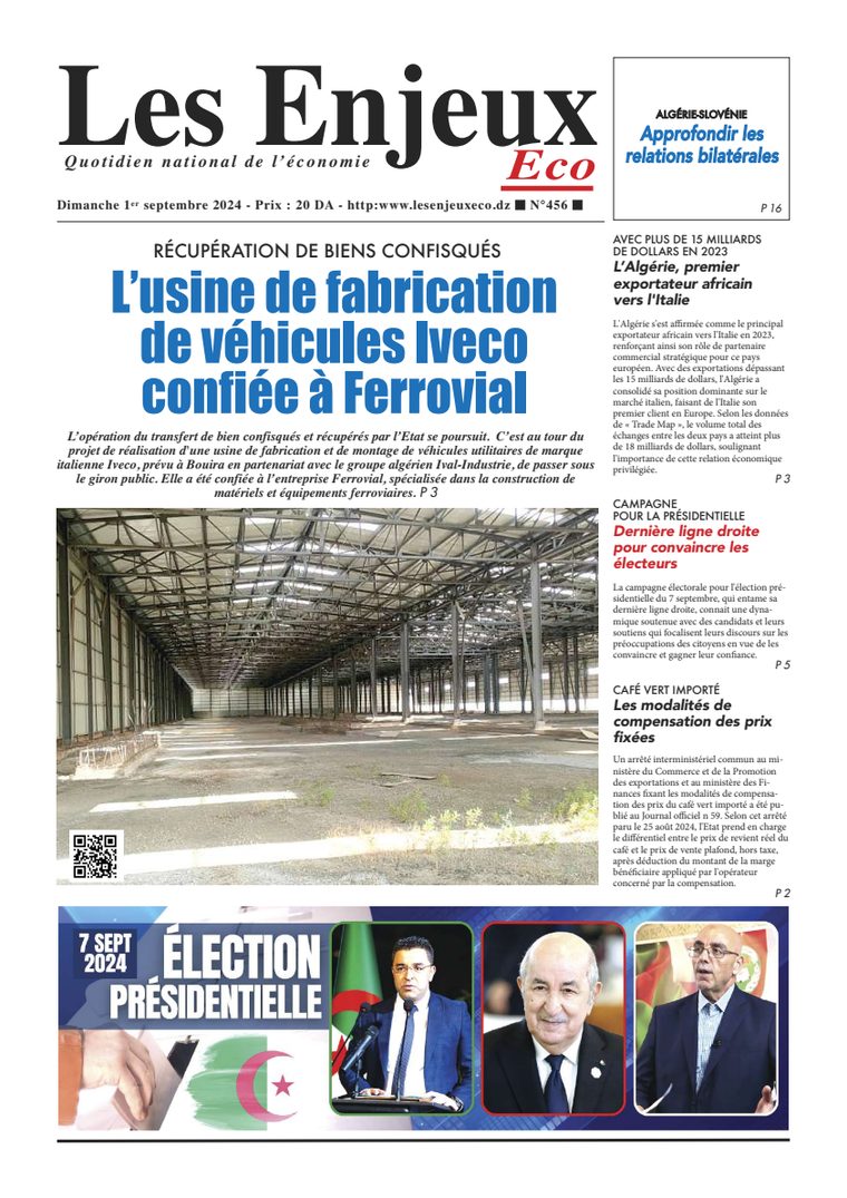 Une du journal Les Enjeux Eco numéro 456