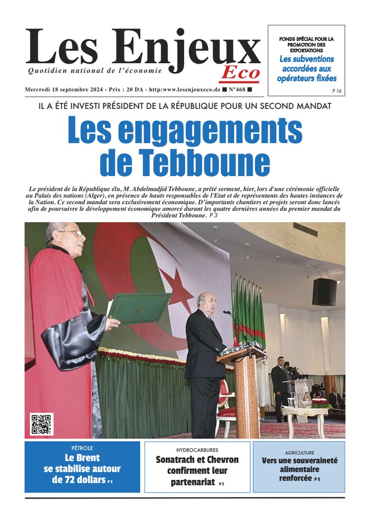 Une du journal Les Enjeux Eco numéro 468