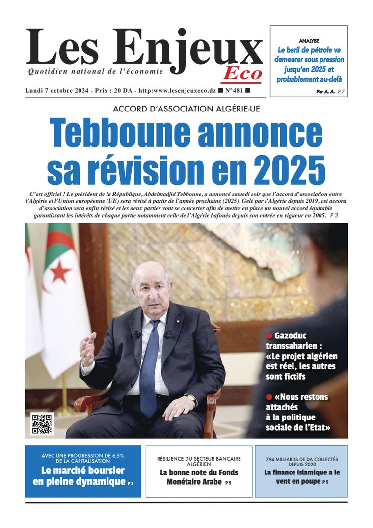 Une du journal Les Enjeux Eco numéro 481