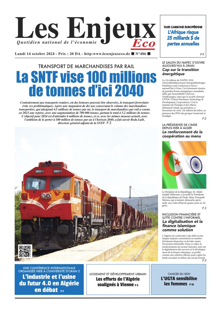Une du journal Les Enjeux Eco numéro 486