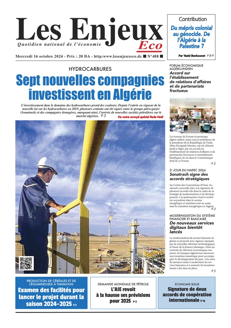 Une du journal Les Enjeux Eco numéro 488