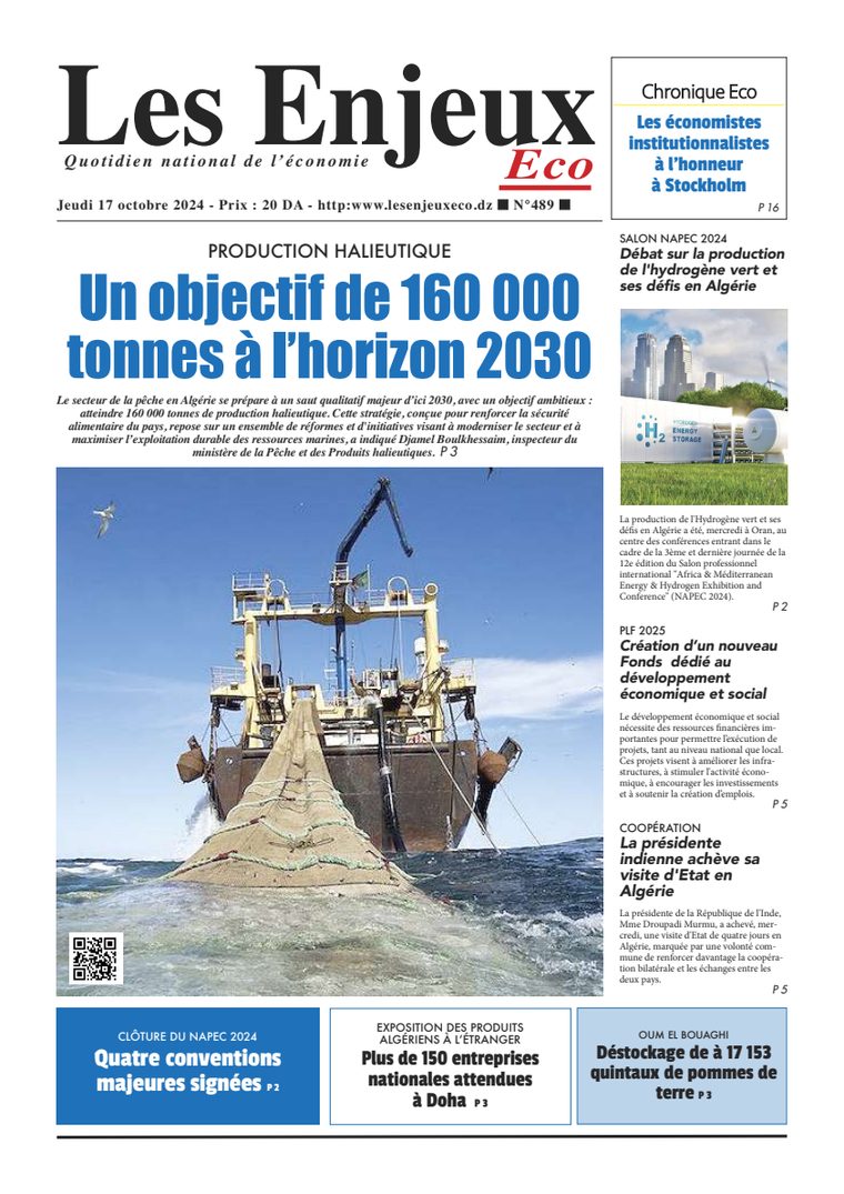 Une du journal Les Enjeux Eco numéro 489