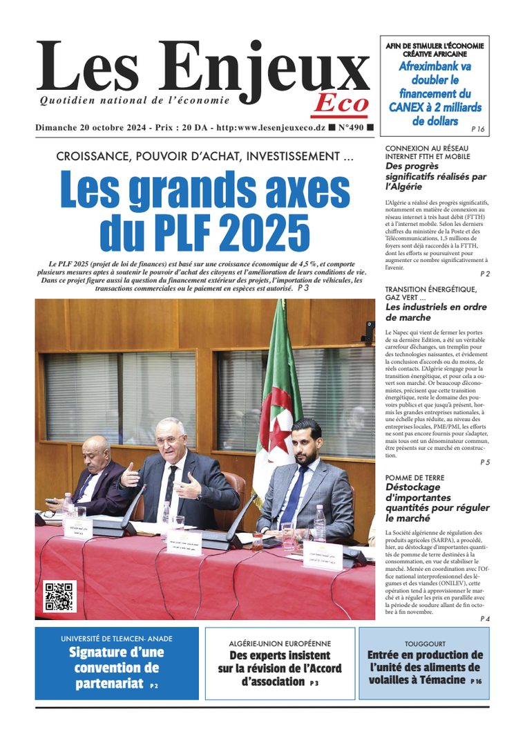 Une du journal Les Enjeux Eco numéro 490