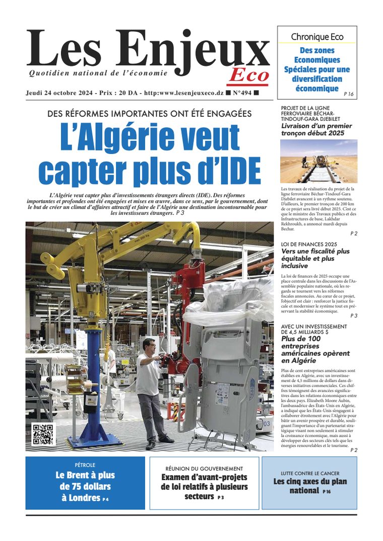 Une du journal Les Enjeux Eco numéro 494