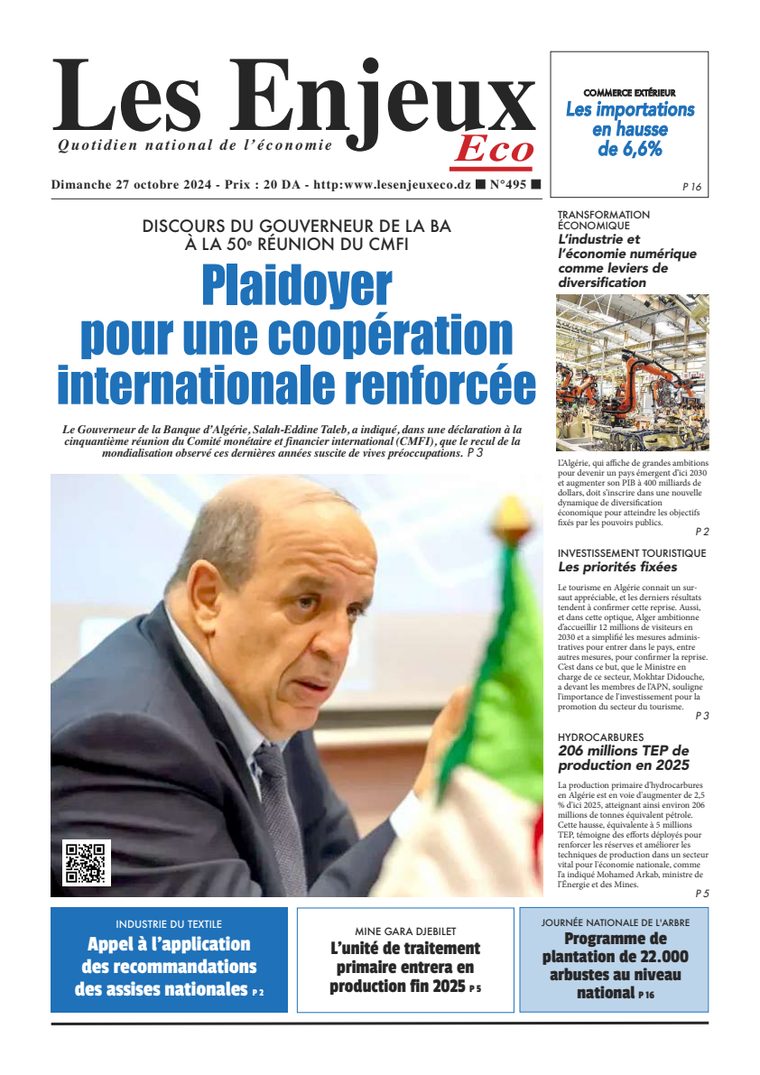 Une du journal Les Enjeux Eco numéro 495