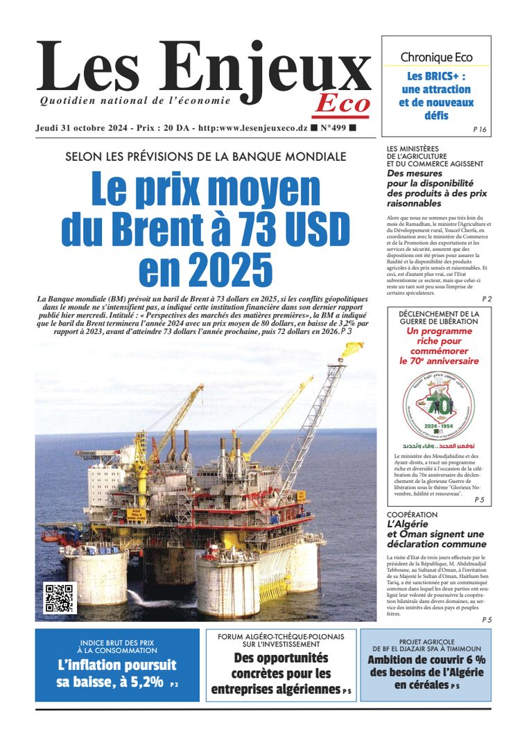 Une du journal Les Enjeux Eco numéro 499