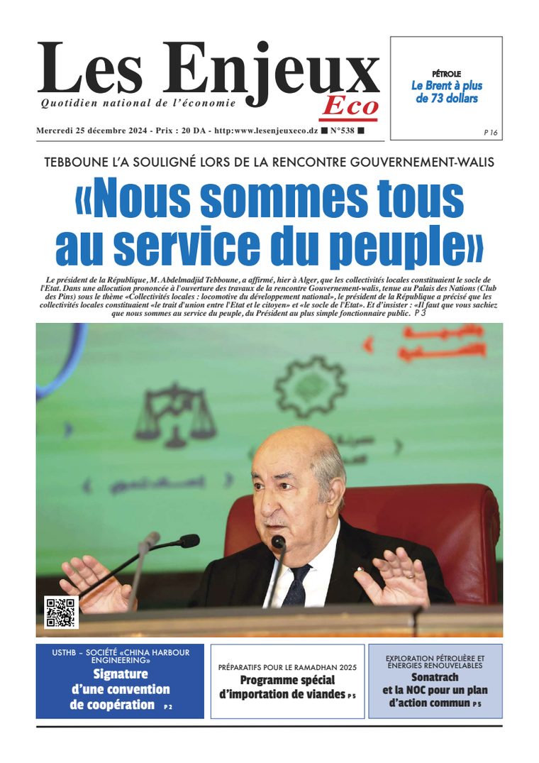 Une du journal Les Enjeux Eco numéro 538