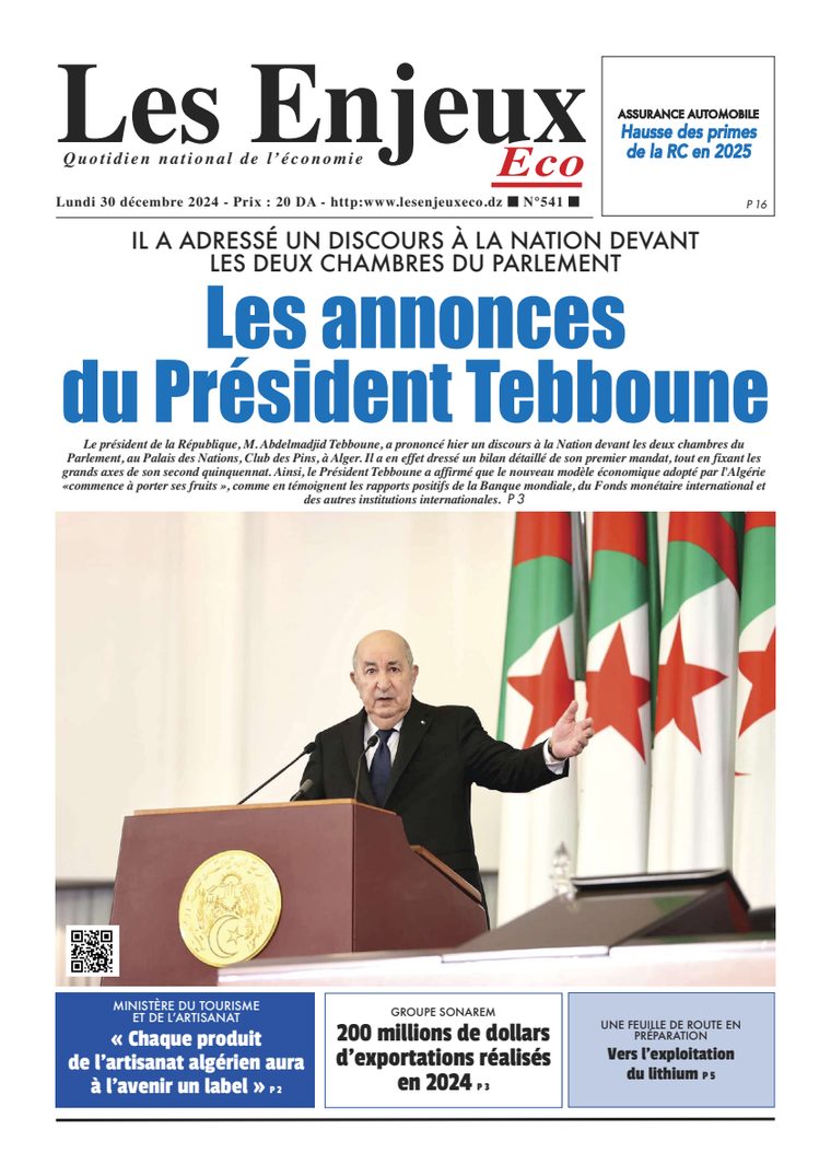 Une du journal Les Enjeux Eco numéro 541