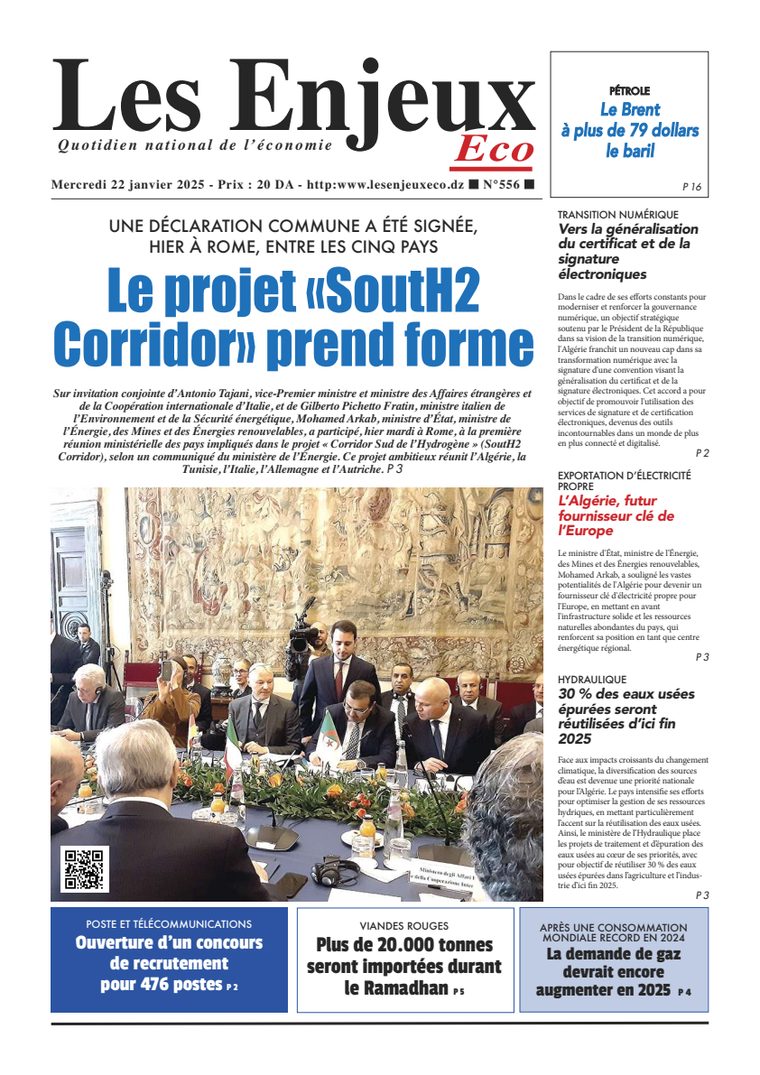 Une du journal Les Enjeux Eco numéro 556