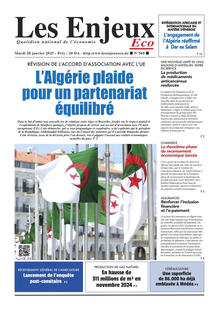 Une du journal Les Enjeux Eco numéro 560