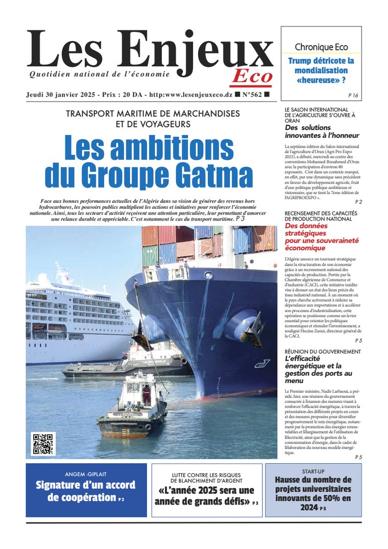 Une du journal Les Enjeux Eco numéro 562