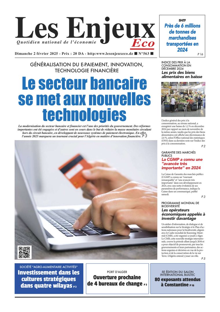 Une du journal Les Enjeux Eco numéro 563