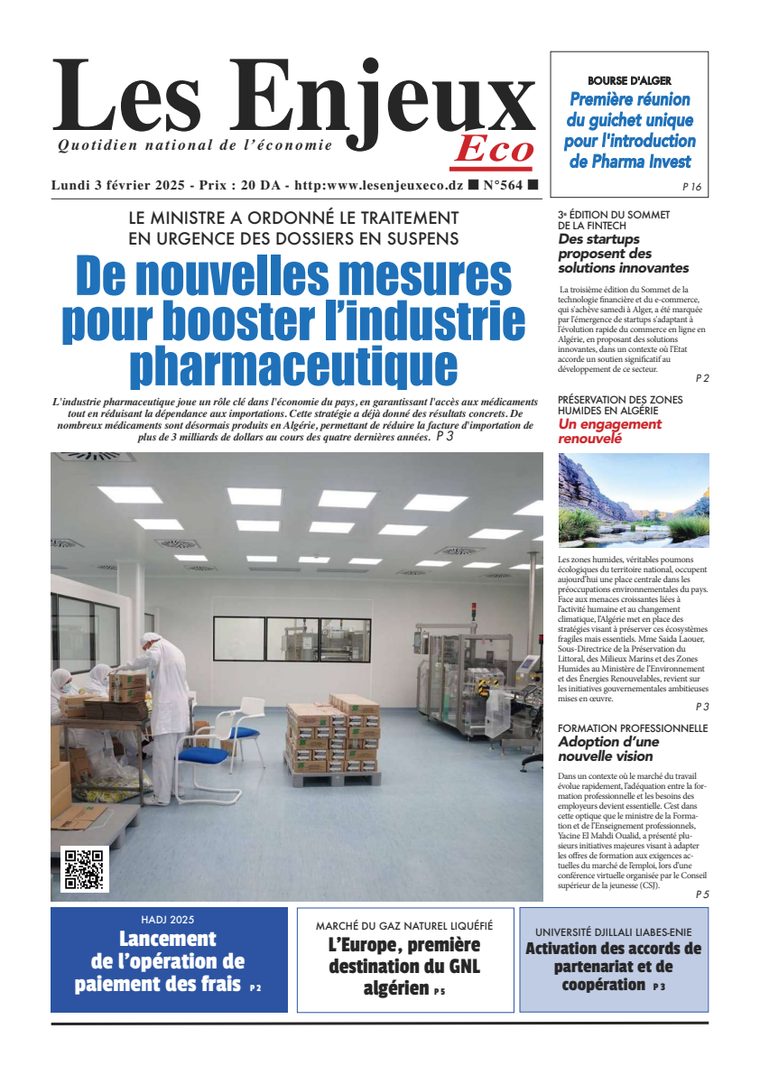 Une du journal Les Enjeux Eco numéro 564