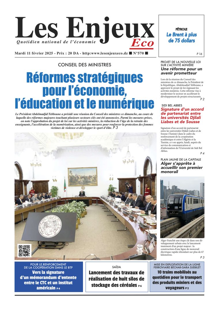Une du journal Les Enjeux Eco numéro 570