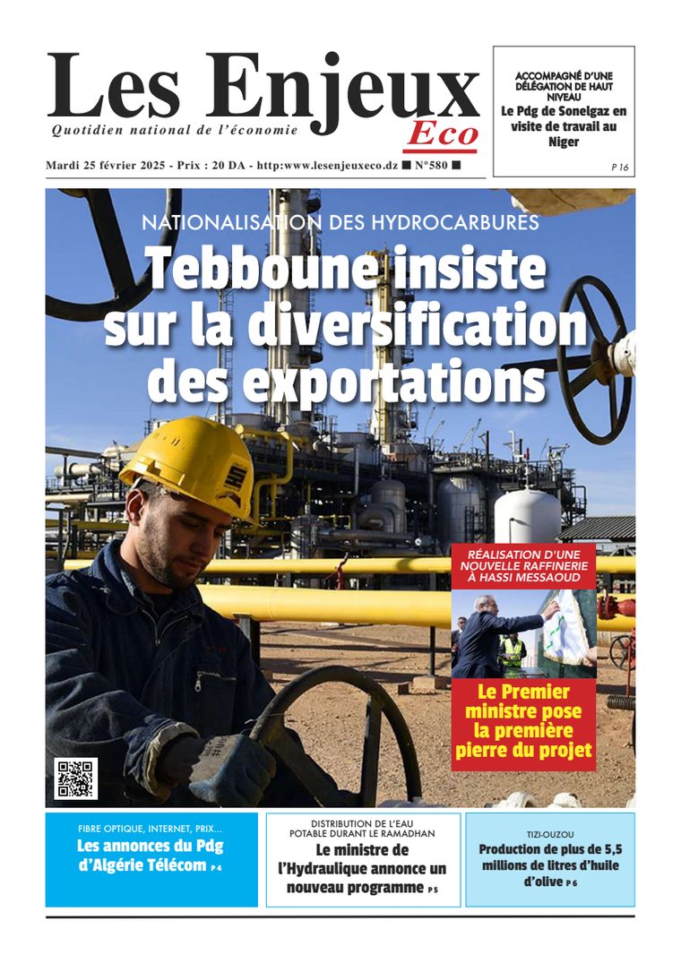 Une du journal Les Enjeux Eco numéro 580