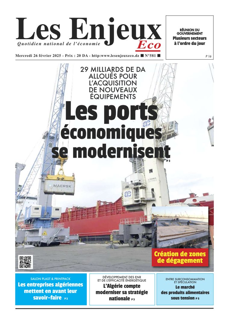 Une du journal Les Enjeux Eco numéro 581