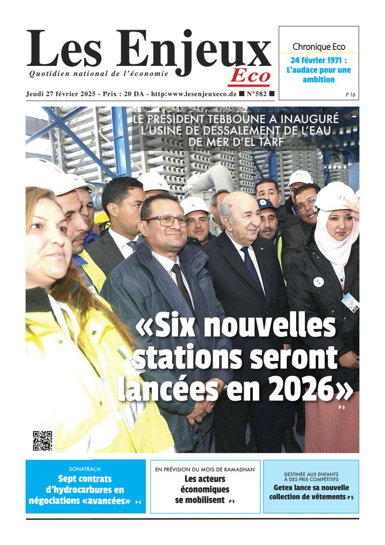 Une du journal Les Enjeux Eco numéro 582