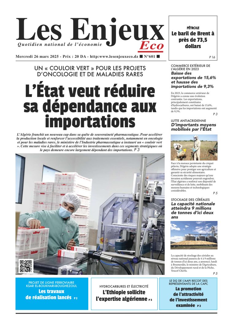 Une du journal Les Enjeux Eco numéro 601