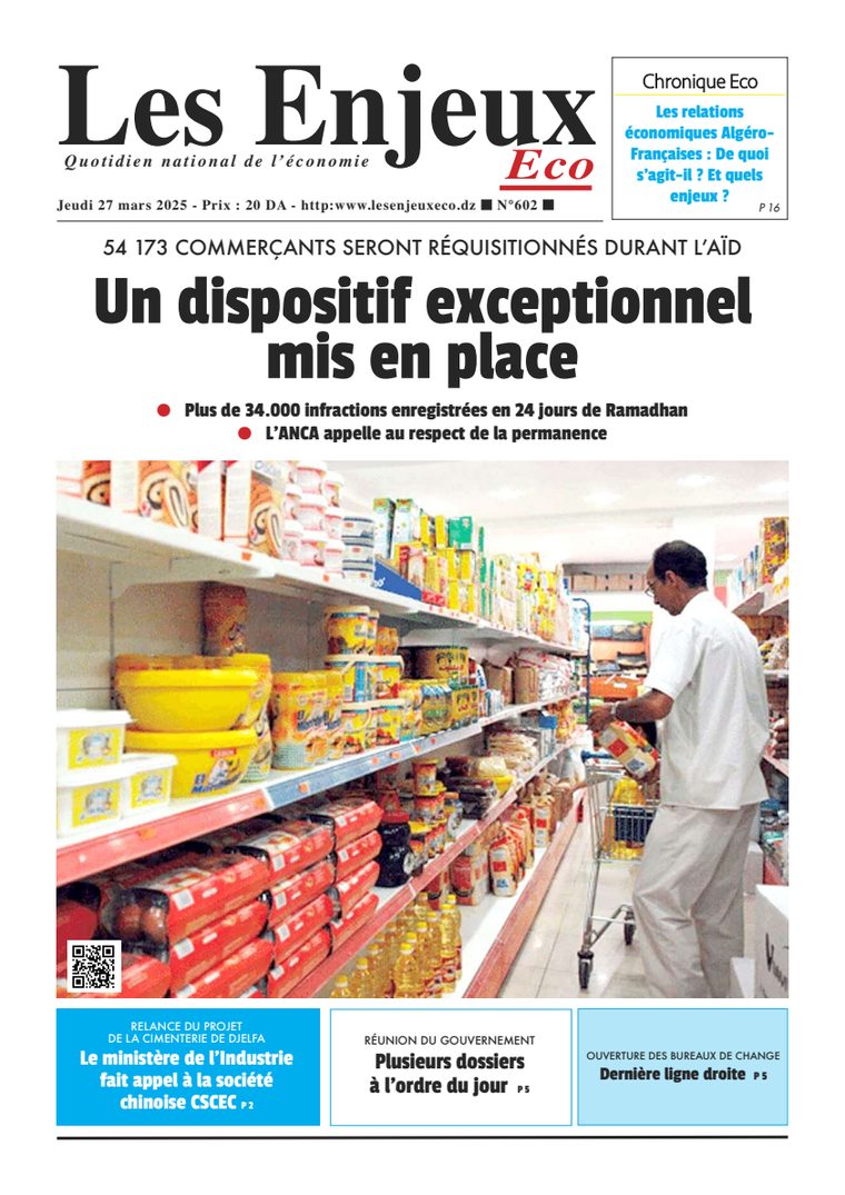 Une du journal Les Enjeux Eco numéro 602