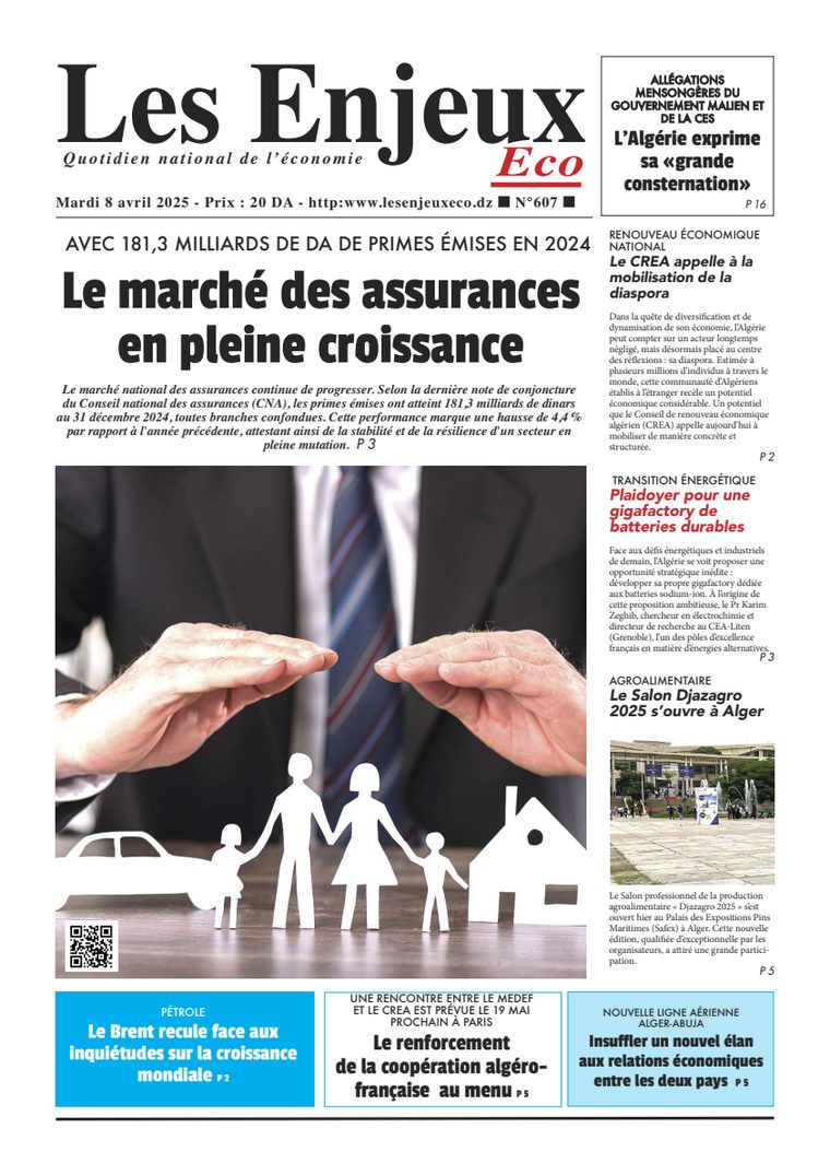 Une du journal Les Enjeux Eco numéro 607