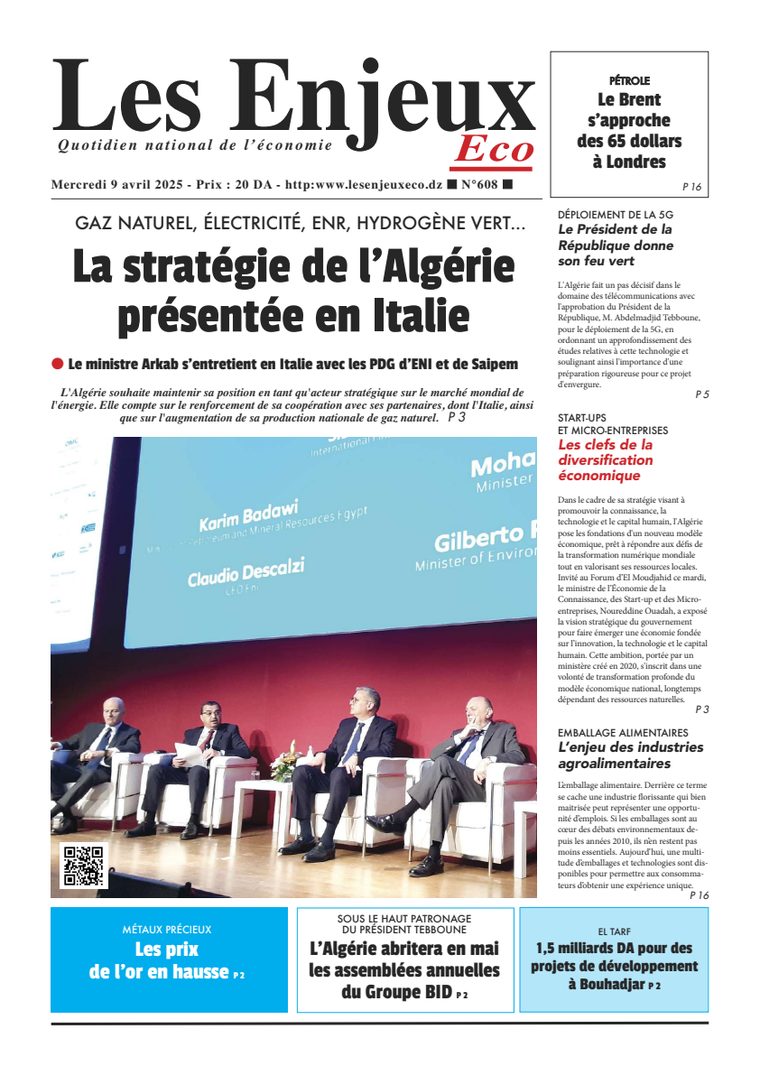 Une du journal Les Enjeux Eco numéro 608