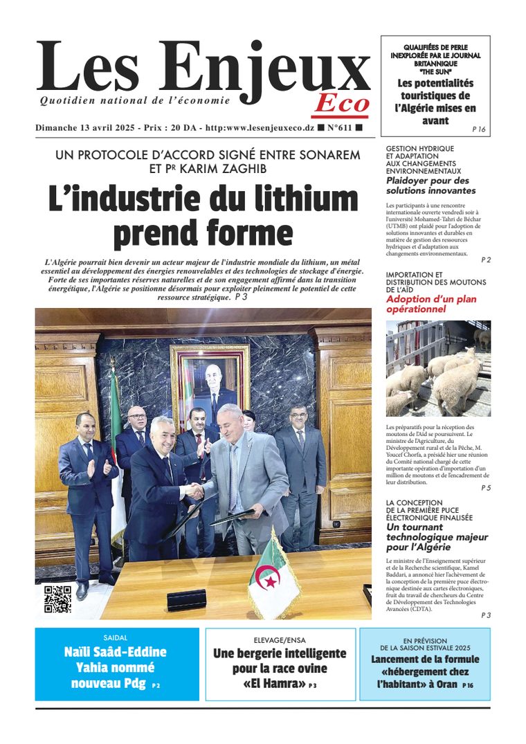 Une du journal Les Enjeux Eco numéro 611