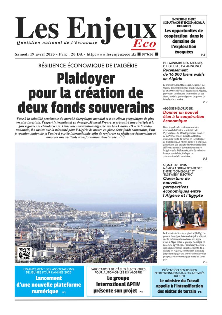 Une du journal Les Enjeux Eco numéro 616